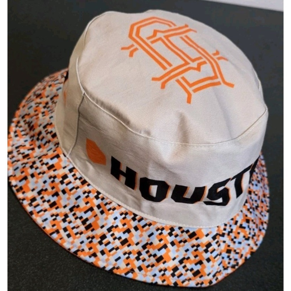 New Houston‎ Dynamo MLS Soccer Cap Bucket Hat Orange Beige Sport Unisex